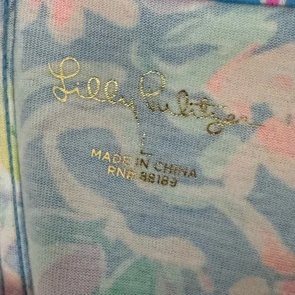 Lilly Pulitzer BEACON DRESS All Together Now Knit Blue Pink Lilac - Picture 4 of 4